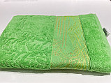 Махровое полотенце ТМ "Эльф" Роскошь J-108 70х140 арт. 1463 салатовый, фото 2