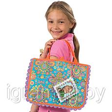 Детский набор для девочек "раскрась сумочку"