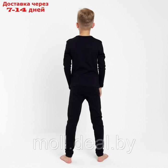 Термобелье для мальчика (лонгслив, легинсы) цвет чёрный, рост 134 - фото 4 - id-p218424232
