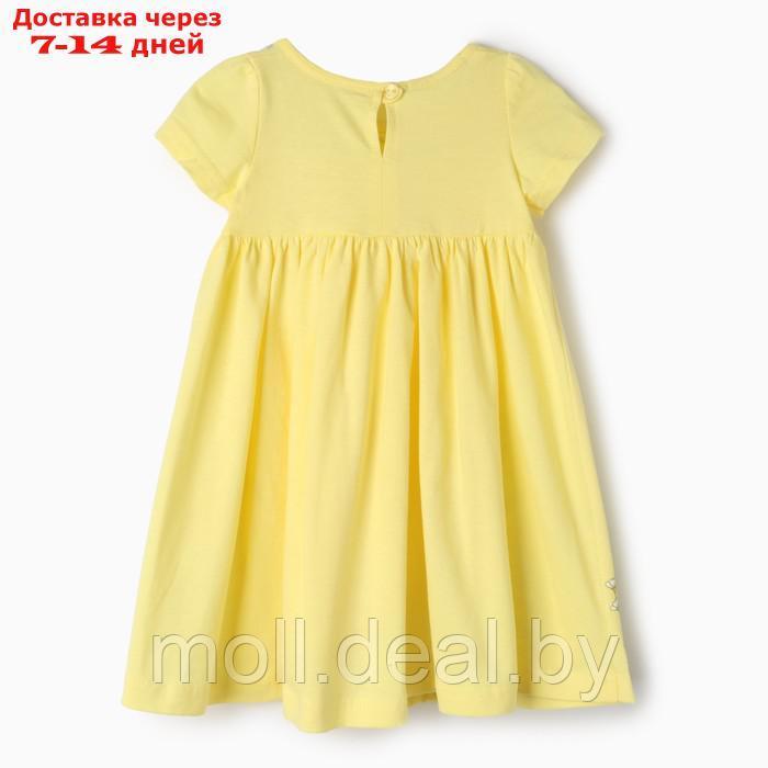 Платье для девочки, цвет жёлтый, рост 86 см - фото 5 - id-p220110196