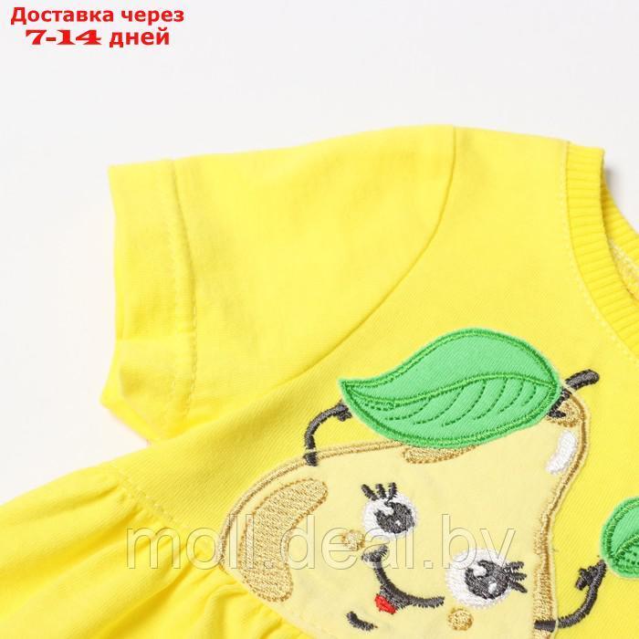 Платье для девочки, цвет жёлтый, рост 80 см - фото 3 - id-p220110198
