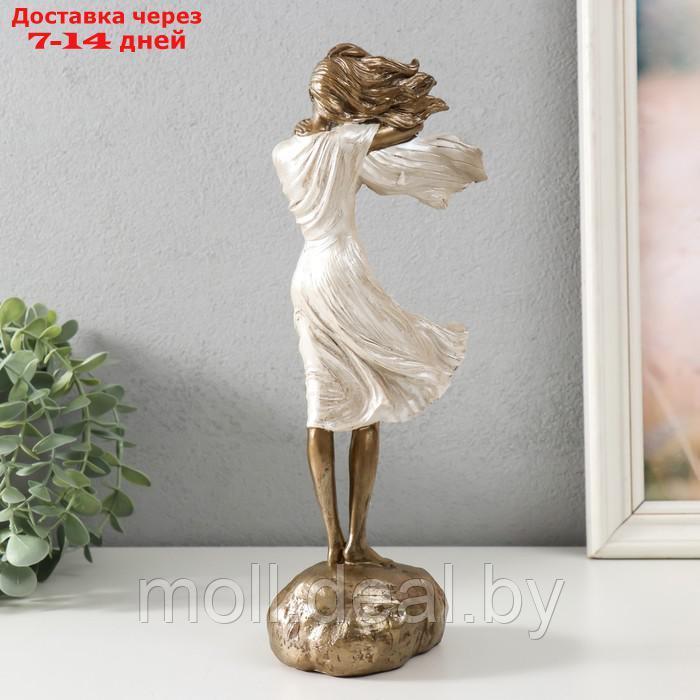 Сувенир полистоун "Девушка стоит на камне" 10,5х8,5х29 см - фото 3 - id-p220112178