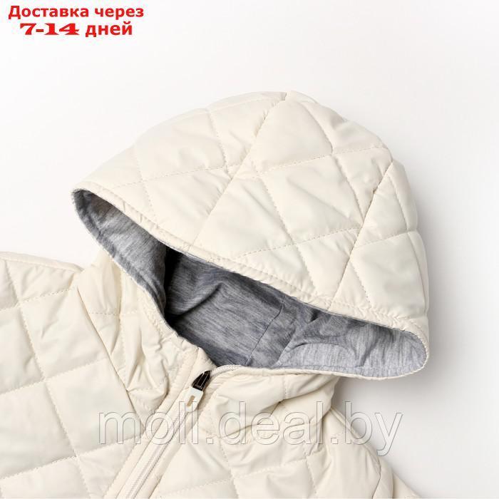 Куртка детская KAFTAN р. 34 (122-128 см), молочный - фото 2 - id-p220110228