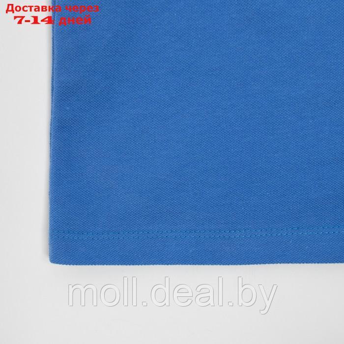 Футболка поло женская MINAKU: Basic line цвет васильковый, размер 42 - фото 9 - id-p220107024