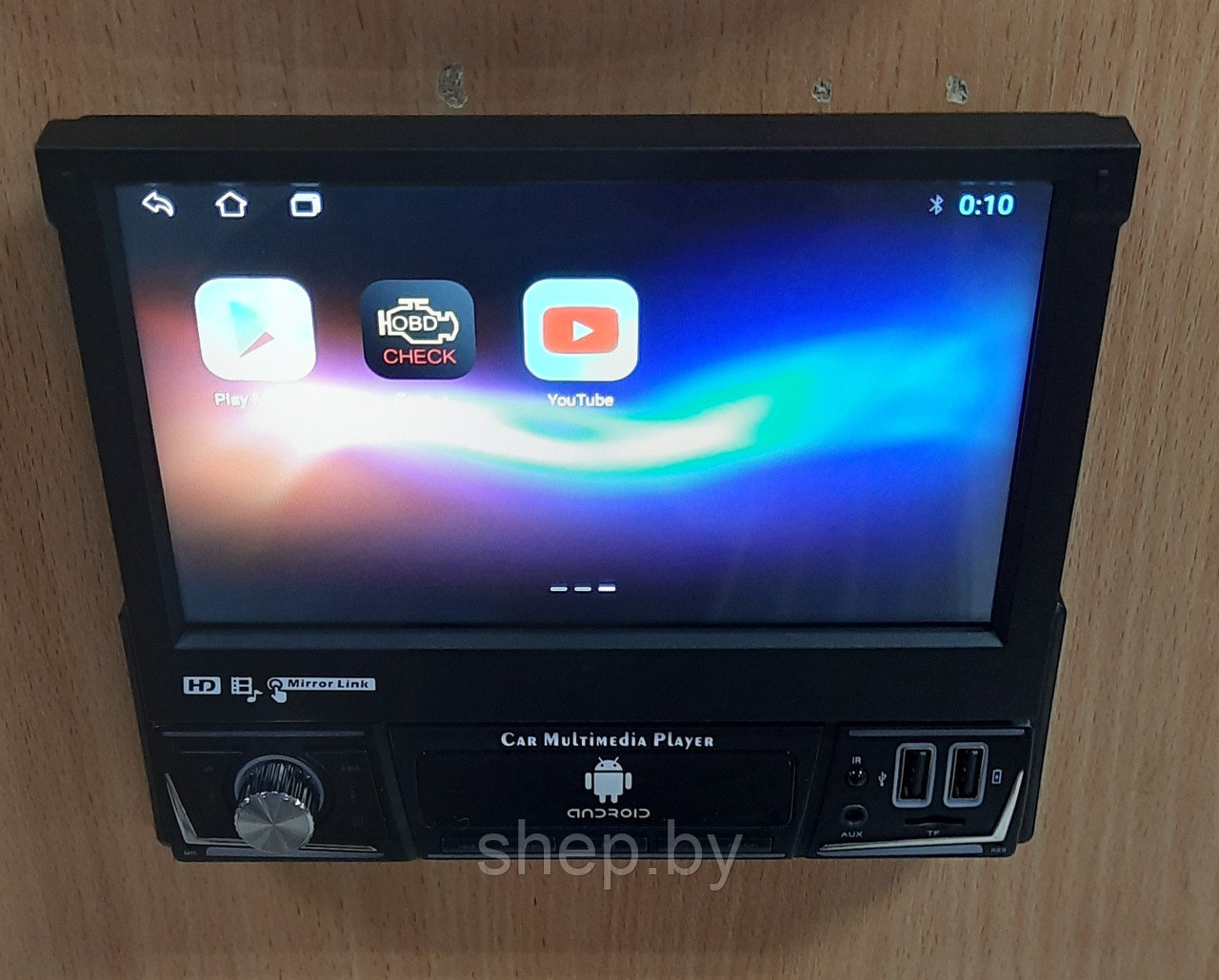 Выдвижная 1DIN магнитола Pro.Pioneer S-7702 с сенсорным 7 дюймовым HD экраном, Bluetooth, AUX, SD, USB Android - фото 7 - id-p220131854