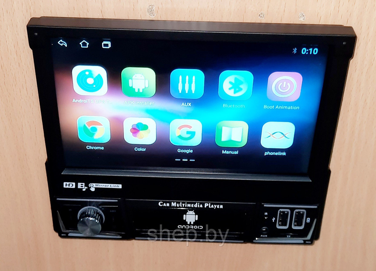 Выдвижная 1DIN магнитола Pro.Pioneer S-7702 с сенсорным 7 дюймовым HD экраном, Bluetooth, AUX, SD, USB Android - фото 8 - id-p220131854