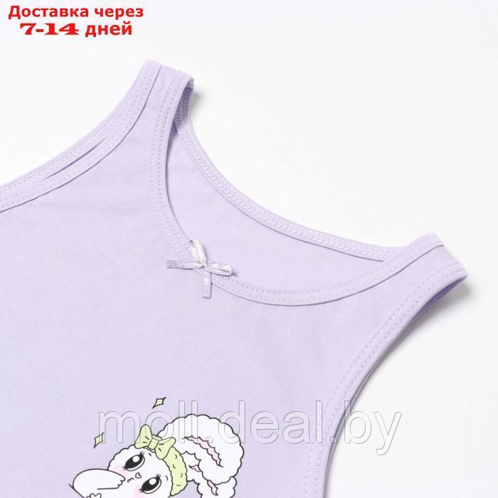 Комплект для девочек (майка, трусы), цвет лавандовый, рост 128-134 см - фото 2 - id-p220110275