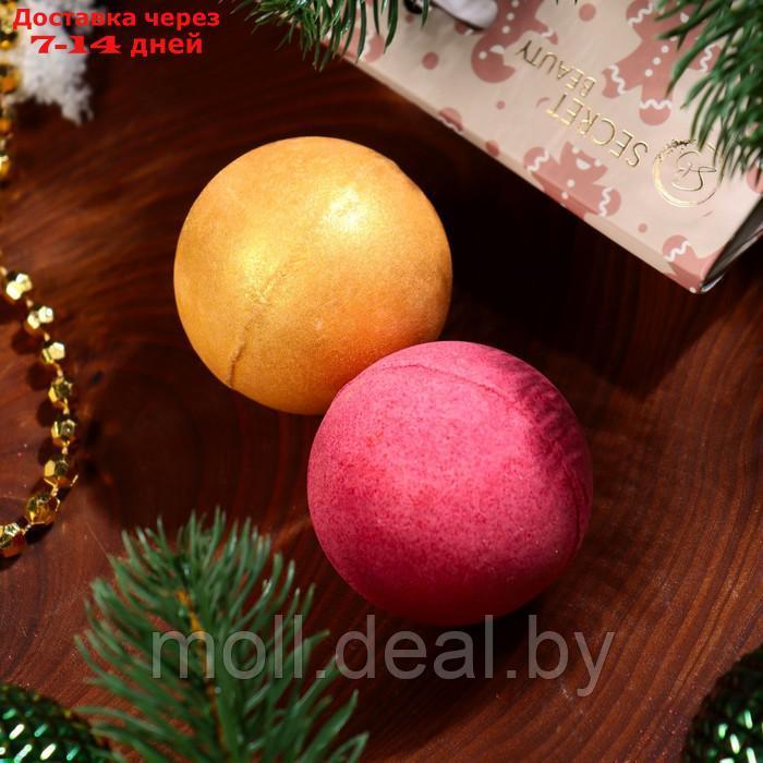Набор бомбочек для ванны "Новогодний", золотой, красный, 10 шт по 60 гр. - фото 3 - id-p220111264
