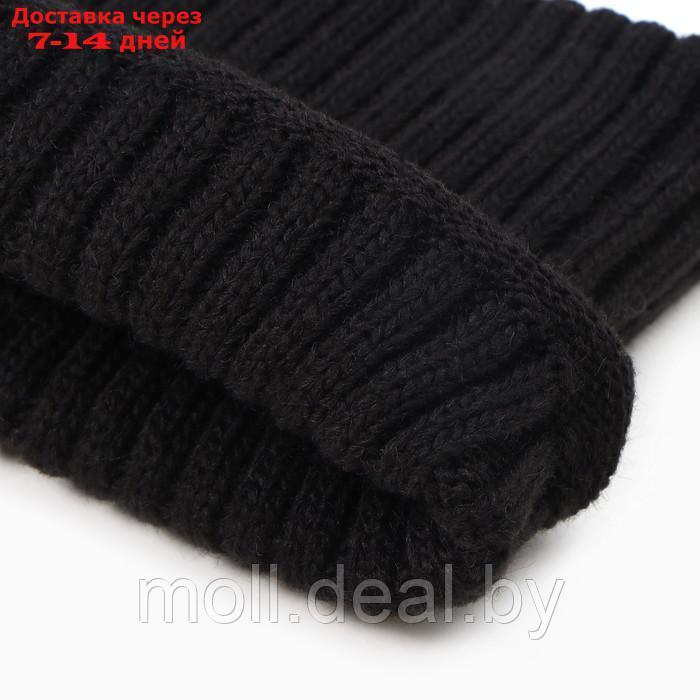 Комплект детский (шапка, снуд) А.53112, цвет черный, р. 52-54 - фото 3 - id-p218424565
