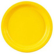 Тарелка 205 мм жёлтая