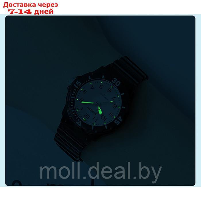 Часы наручные, d-3.5 см, светящиеся, водонепроницаемые, ремешок силикон, черные - фото 2 - id-p220112284