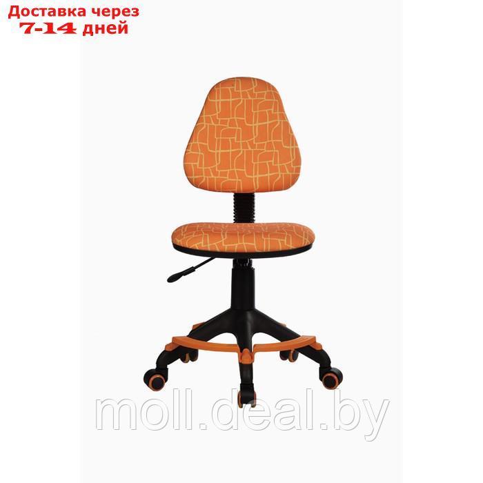 Кресло детское Бюрократ KD-4-F оранжевый жираф крестовина пластик, с подставкой для ног