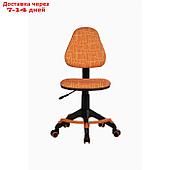 Кресло детское Бюрократ KD-4-F оранжевый жираф крестовина пластик, с подставкой для ног