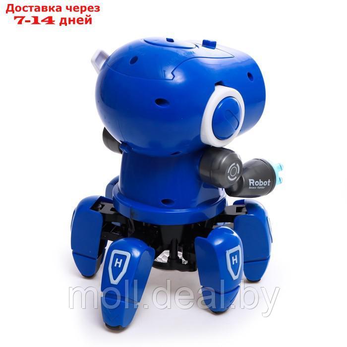 Робот музыкальный "Вилли", световые и звуковые эффекты, ходит, цвет синий - фото 3 - id-p218424647