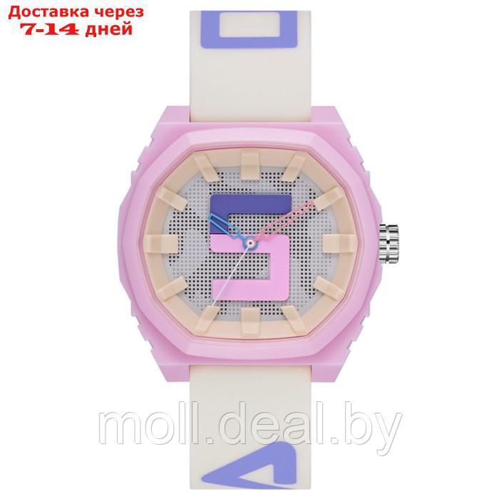 Часы наручные d-4.6 см, водонепроницаемые, ремешок силикон, розовый циферблат - фото 1 - id-p220112372