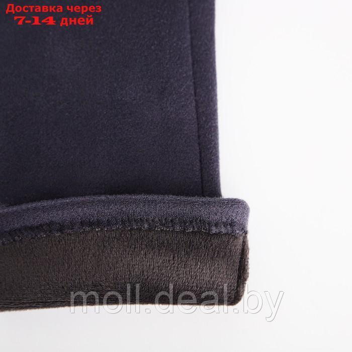Перчатки жен 24*0,3*8,5 см, замша, безразм, без утеплителя, 2 полосы, серый - фото 3 - id-p220112381