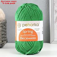 Пряжа "Весенняя" 100% мерсеризованный хлопок 250м/100гр (480-Яр.зелень)