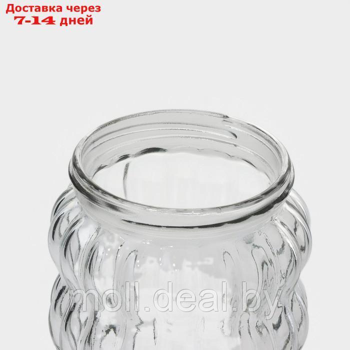 Банка стеклянная для сыпучих продуктов Доляна "Коралл", 9×23 см - фото 5 - id-p220111429