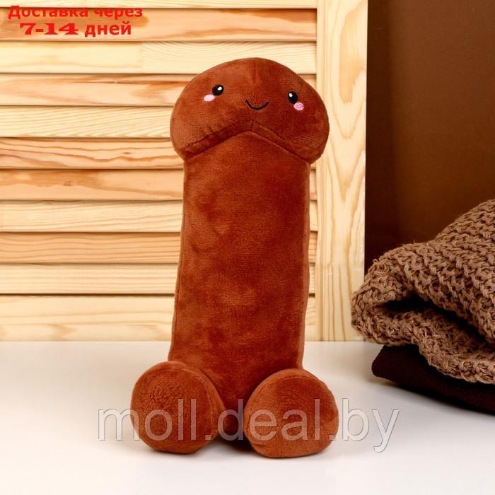 Мягкая игрушка, 30 см, цвет коричневый - фото 1 - id-p220108201