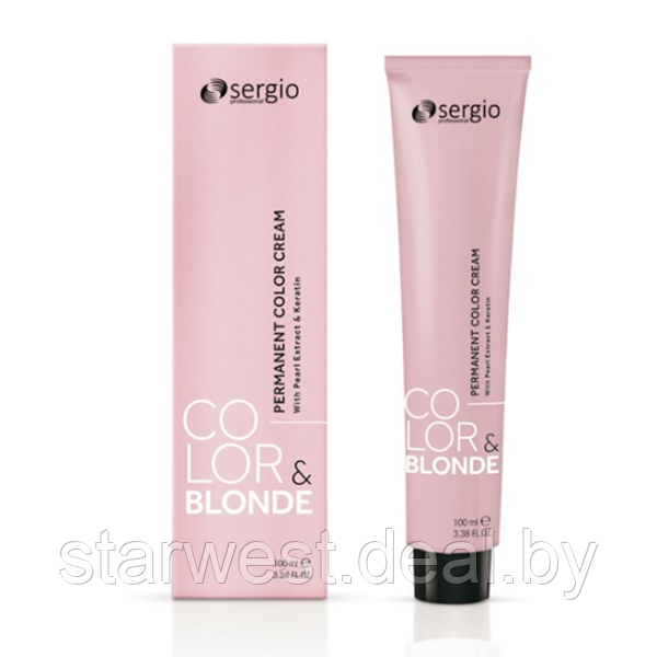 Sergio Professional COLOR&BLONDE 3 Темно-Коричневый 100 мл Крем-краска стойкая для окрашивания волос - фото 2 - id-p220132559