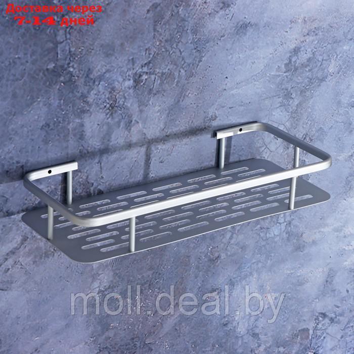 Полка для ванной комнаты, 31,5×13×5 см, алюминий - фото 1 - id-p220109648