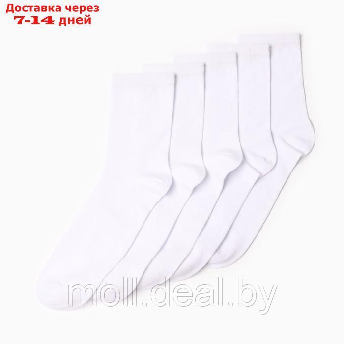 Набор мужских носков KAFTAN 5 пар, р. 41-44 (27-29 см), белый - фото 3 - id-p220112570