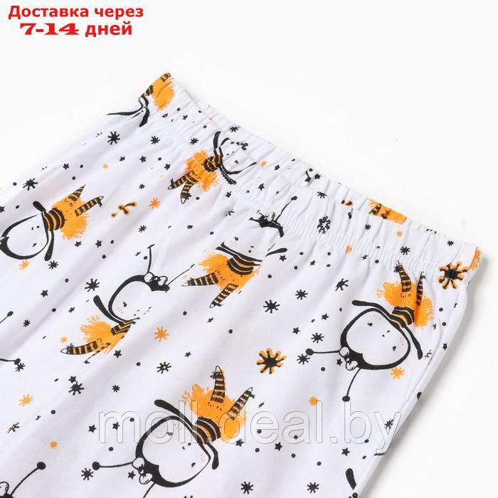 Пижама для девочки (лонгслив/штанишки), цвет белая/пчёлка, рост 104см - фото 5 - id-p220108281