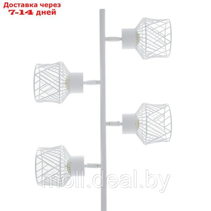 Торшер "Софит" 4хЕ27 40Вт белый 25х25х150см - фото 5 - id-p220110606