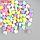 Бусины для творчества пластик "Сердечки-смайл" цветные нежных цветов набор 500 гр 1х1х0,6 см   98872, фото 3