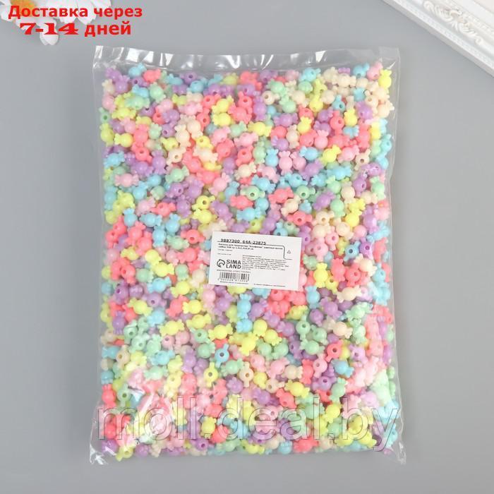Бусины для творчества пластик "Конфетки" цветные яркие набор 500 гр 1,4х1,4х0,8 см - фото 4 - id-p220111611