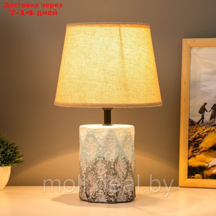 Настольная лампа "Сан" E14 40Вт голубой-серый 20х20х33 см - фото 2 - id-p220110619