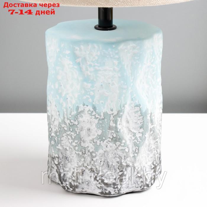 Настольная лампа "Сан" E14 40Вт голубой-серый 20х20х33 см - фото 4 - id-p220110619