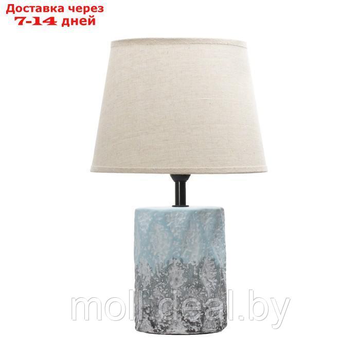 Настольная лампа "Сан" E14 40Вт голубой-серый 20х20х33 см - фото 7 - id-p220110619