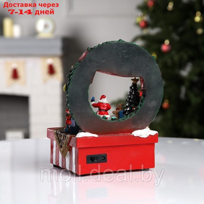 Светодиодная фигура "Ярмарка подарков" 26 × 20 × 16.5 см, полистоун, USB, свечение мульти - фото 4 - id-p220109683