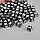 Бусины для творчества пластик "Русские буквы на чёрном кубике" набор 500 гр 0,6х0,6х0,6 см, фото 2