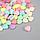 Бусины для творчества пластик "Сердечки" цветные нежных цветов набор 500 гр 1х1,1х0,5 см, фото 2
