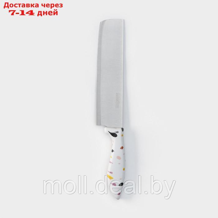 Нож-топорик Доляна Sparkle, цвет белый - фото 3 - id-p220110687