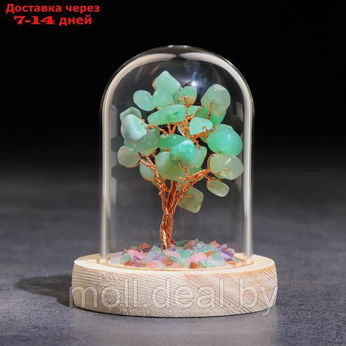 Сувенир в куполе "Дерево Энергии. Авантюрин зеленый", натуральный камень, 10 х 7 см - фото 3 - id-p220110760