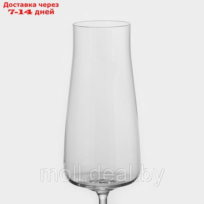 Набор бокалов для шампанского Alex, стеклянный, 210 мл, 6 шт - фото 3 - id-p220108873
