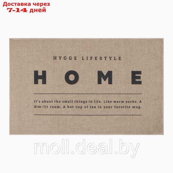 Набор ковриков для ванной Этель "HOME" 2 шт, 48х78 см, 40х45 см - фото 2 - id-p220109872