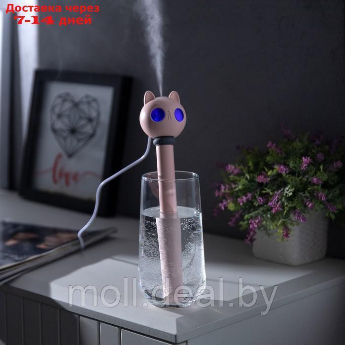 Увлажнитель воздуха "Кот" HM-22, ультразвуковой, погружной, портативный, USB, розовый - фото 1 - id-p220111832