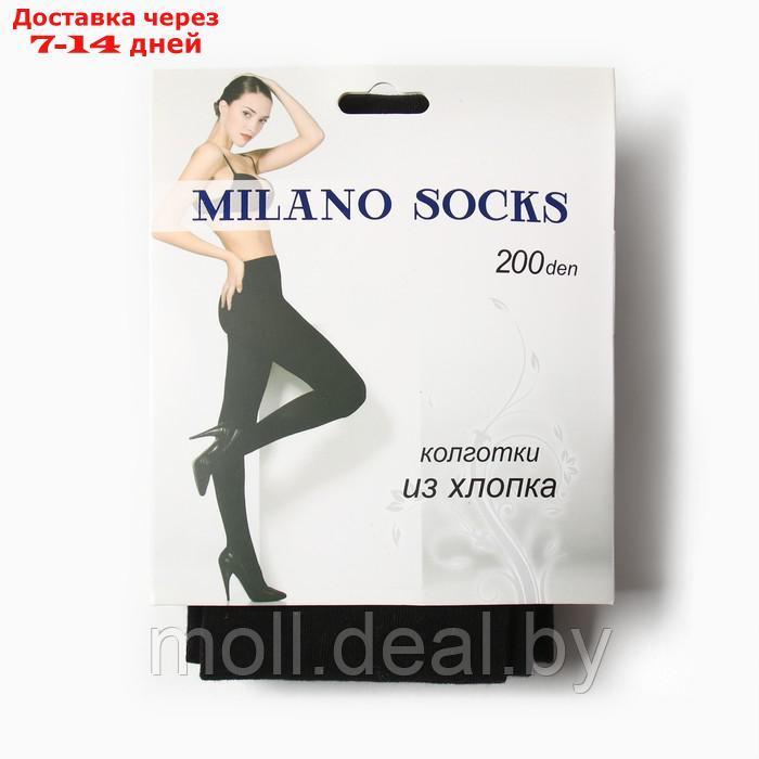 Колготки женские MILANO SOCKS 200 ден, цвет черный, р-р 2/3 S/M - фото 1 - id-p220112878