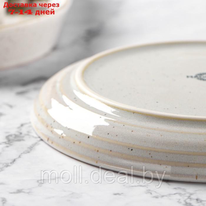 Тарелка десертная Magistro Urban,17×2,2 см, цвет белый с чёрным - фото 6 - id-p220106447