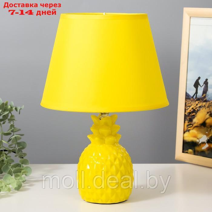 Настольная лампа "Ананас" Е14 40Вт желтый 20х20х32 см - фото 1 - id-p220106463