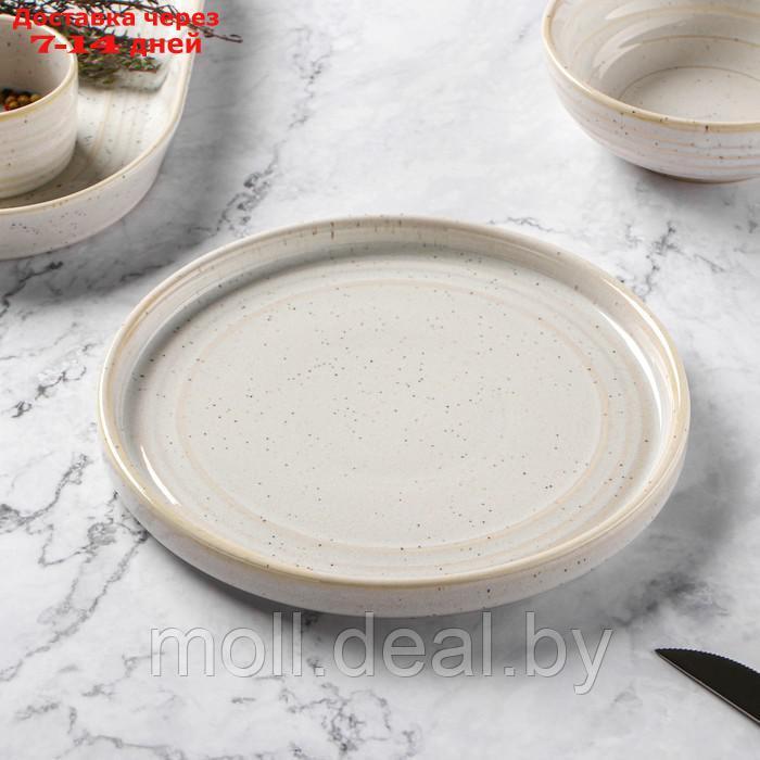 Тарелка десертная Magistro Urban, 18,5×1,6 см, цвет белый с чёрным - фото 3 - id-p220106464