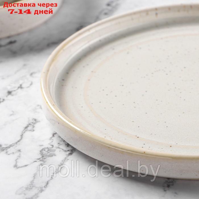 Тарелка десертная Magistro Urban, 18,5×1,6 см, цвет белый с чёрным - фото 4 - id-p220106464