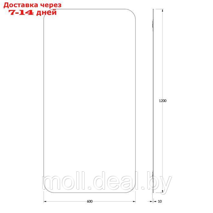 Зеркало со шлифованной кромкой EVOFORM, 60х120 см - фото 2 - id-p220112916
