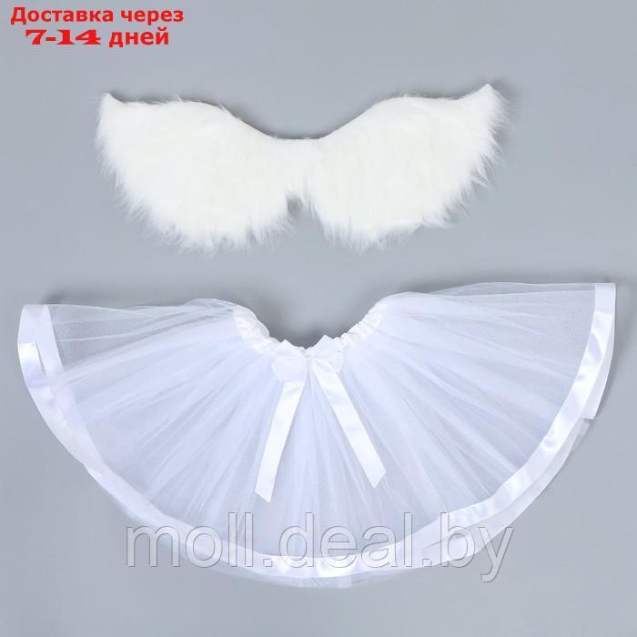 Карнавальный набор "Ангел", 5-7 лет: юбка с х/б подкладом, крылья - фото 1 - id-p220110946