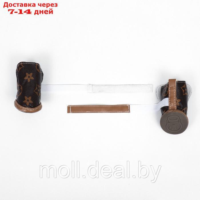 Ботинки "Модник", набор 4 шт, 2 размер (4,4 х 3,4 см), коричневые - фото 4 - id-p220109982