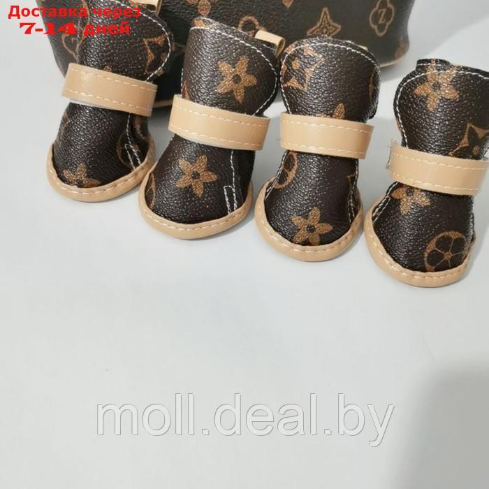Ботинки "Модник", набор 4 шт, 2 размер (4,4 х 3,4 см), коричневые - фото 8 - id-p220109982